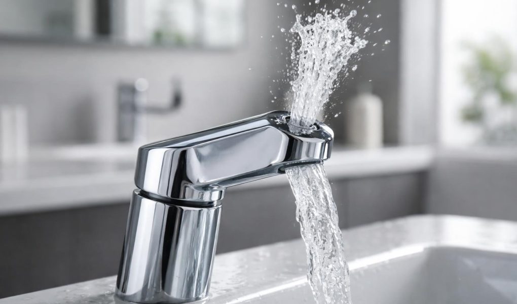 robinet-brillant-eau-salle-bain