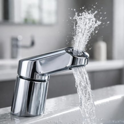 robinet-brillant-eau-salle-bain