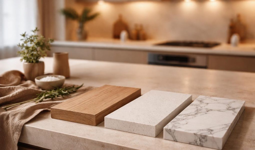 plan-travail-cuisine-bois-marbre-quartz