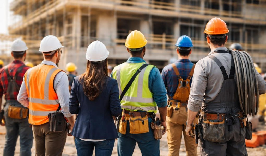groupe-professionnels-chantier-batiment-echafaudages