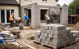 chantier-extension-maison-parpaings-ouvriers
