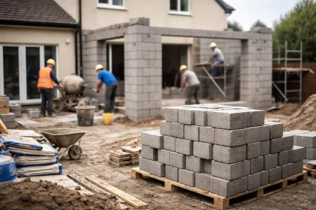 chantier-extension-maison-parpaings-ouvriers