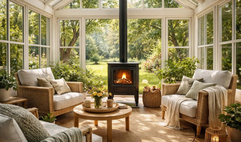 veranda-jardin-poele-fauteuils-lumiere