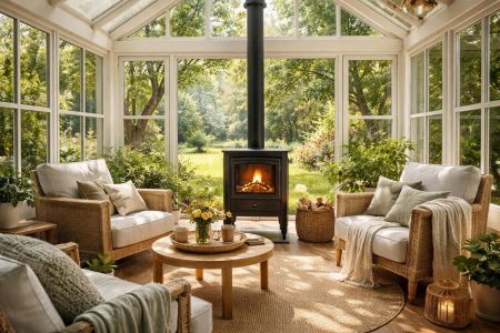 veranda-jardin-poele-fauteuils-lumiere