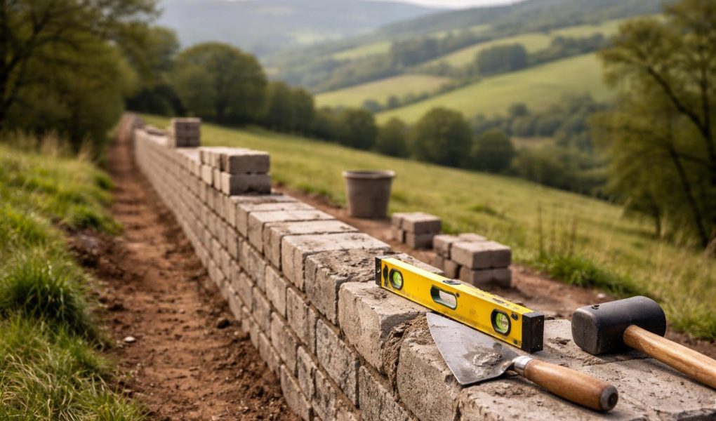 mur-cloture-terrassement-outils-horizon-verdoyant