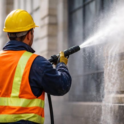 travailleur-securite-jet-eau-facade